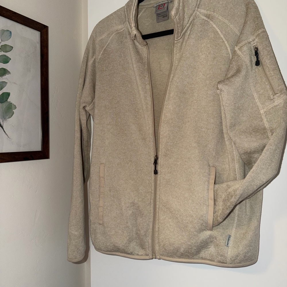 Avalanche Beige Zip-Up Jacket